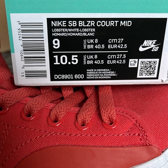 Nike SB BLZR Court MID Lobster / White - Lobster WMNS - Picture 16 of 16